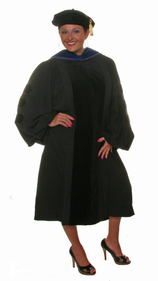 Black Shiny Graduation Gown and Cap with Golden Border – Mera Convocation